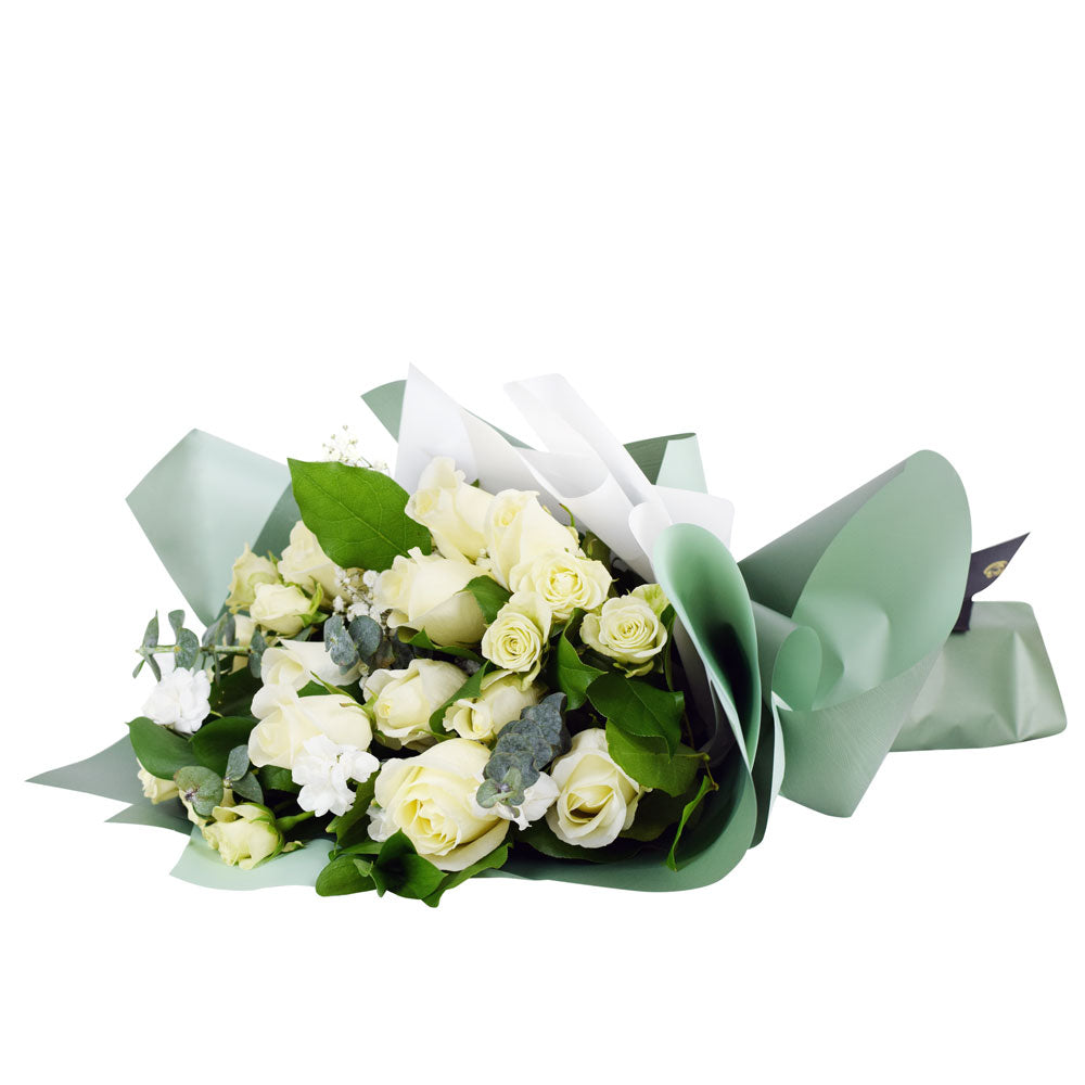 Parisian Whisper Tea Rose Bouquet, from America Blooms - America Delivery.
