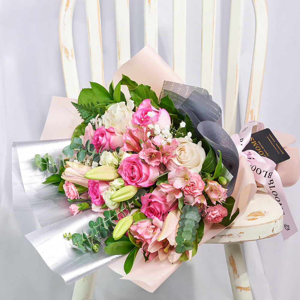Pastel Dreams 12 Stem Mixed Rose Mother's Day Edition, Mother's Day Rose Bouquet Gift from America Blooms - America Delivery.