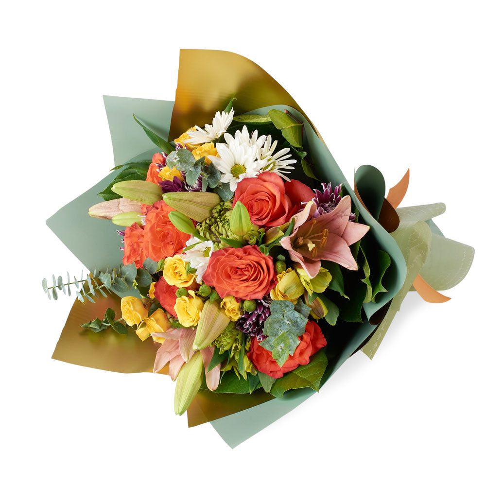 Mixed floral rose and lily bouquet. America Blooms- America Blooms Delivery.