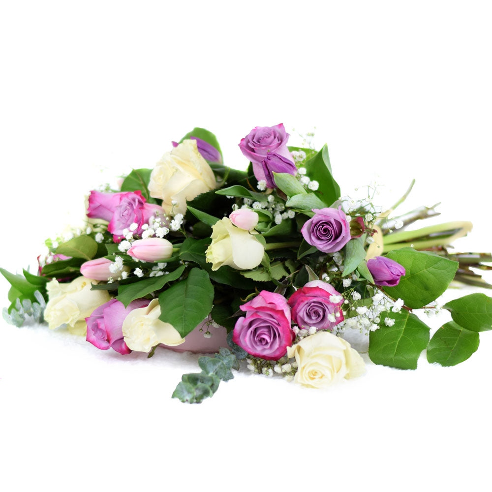 Custom Flowers - Blended Blooms Mixed Rose Bouquet