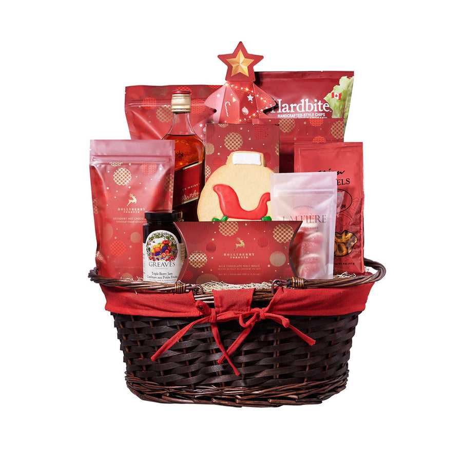 Christmas Delights Liquor Gift Basket