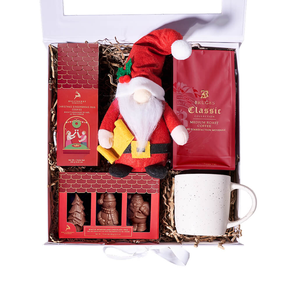 Coffee with Mr. Claus Gift Box, coffee gift, coffee, christmas gift, christmas, holiday gift, holiday, gourmet gift, gourmet. America Blooms-America Blooms Delivery
