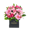 Colour Crazed Carnations Flower Gift - Mixed Floral Hat Box - Same Day America Delivery