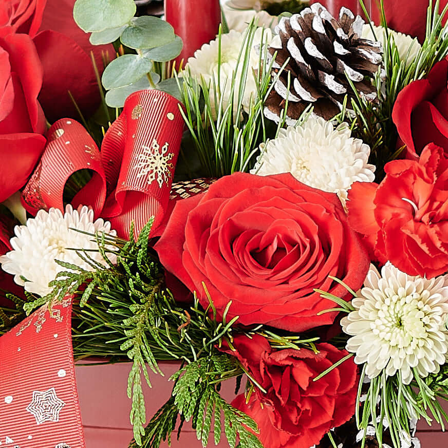 Mixed flower arrangement, Mixed Floral Arrangement, Mix Floral Arrangement, Flower Arrangement, Floral Gift, Floral Arrangement, holiday, christmas, Set 24008-2021, holiday arrangement delivery, delivery holiday arrangement, christmas flowers America, America christmas flowers, America