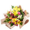 Country Cottage Mixed Peruvian Lily Bouquet - Flower Gift - Same Day. America Blooms-America Blooms Delivery