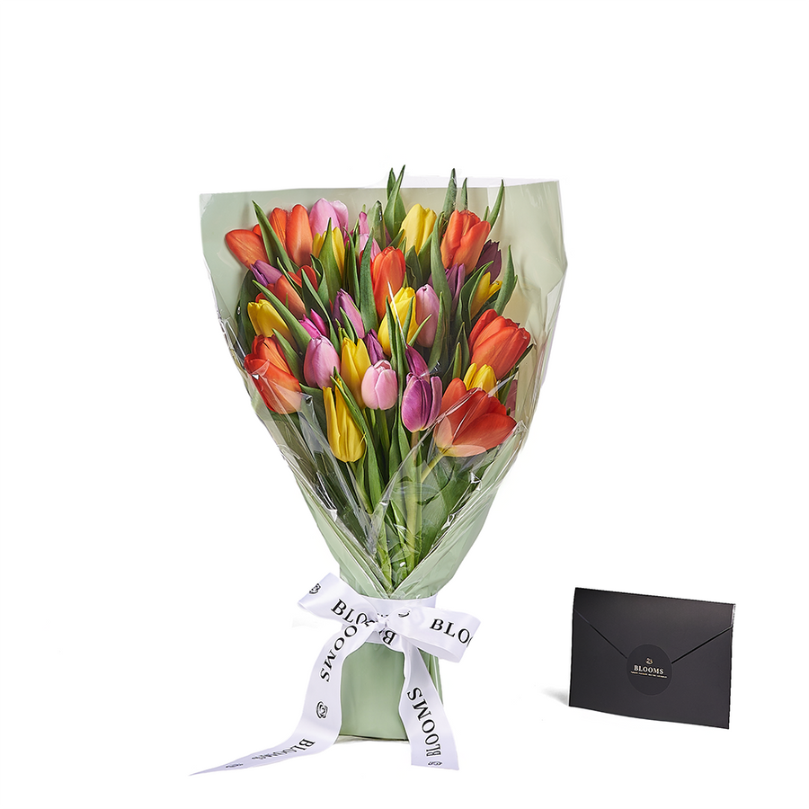 Encapsulated Elegance Tulip Bouquet, tulip gift, tulip, flower gift, flower, seasonal flower gift, seasonal flower, America delivery