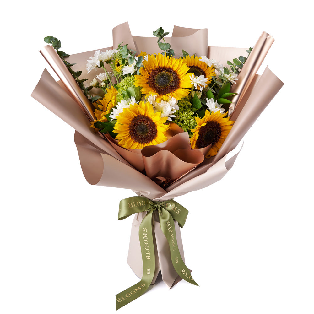 Eternal Sunshine Sunflower Bouquet, assorted flower bouquet, sunflowers bouquet, sunflowers, floral. bouquet delivery America Blooms, america