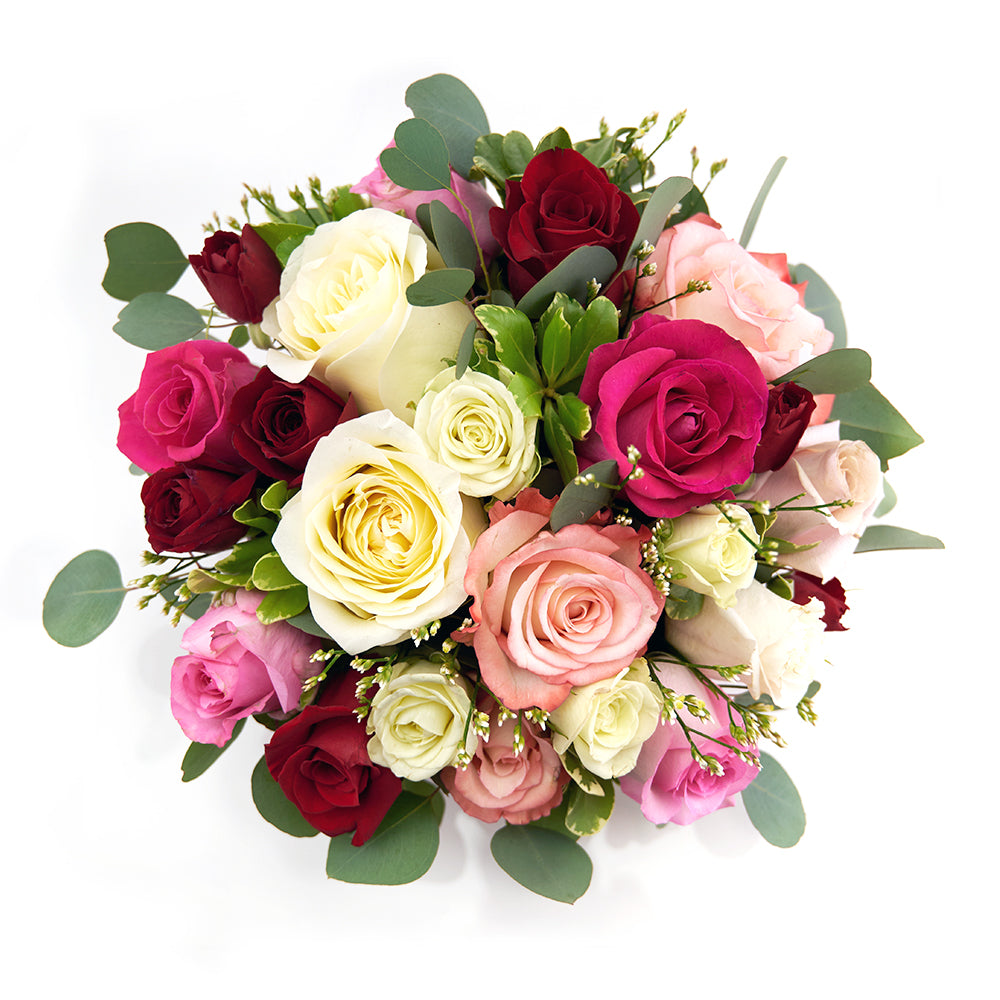 Floral Rose Hat Box – how the gift is presented