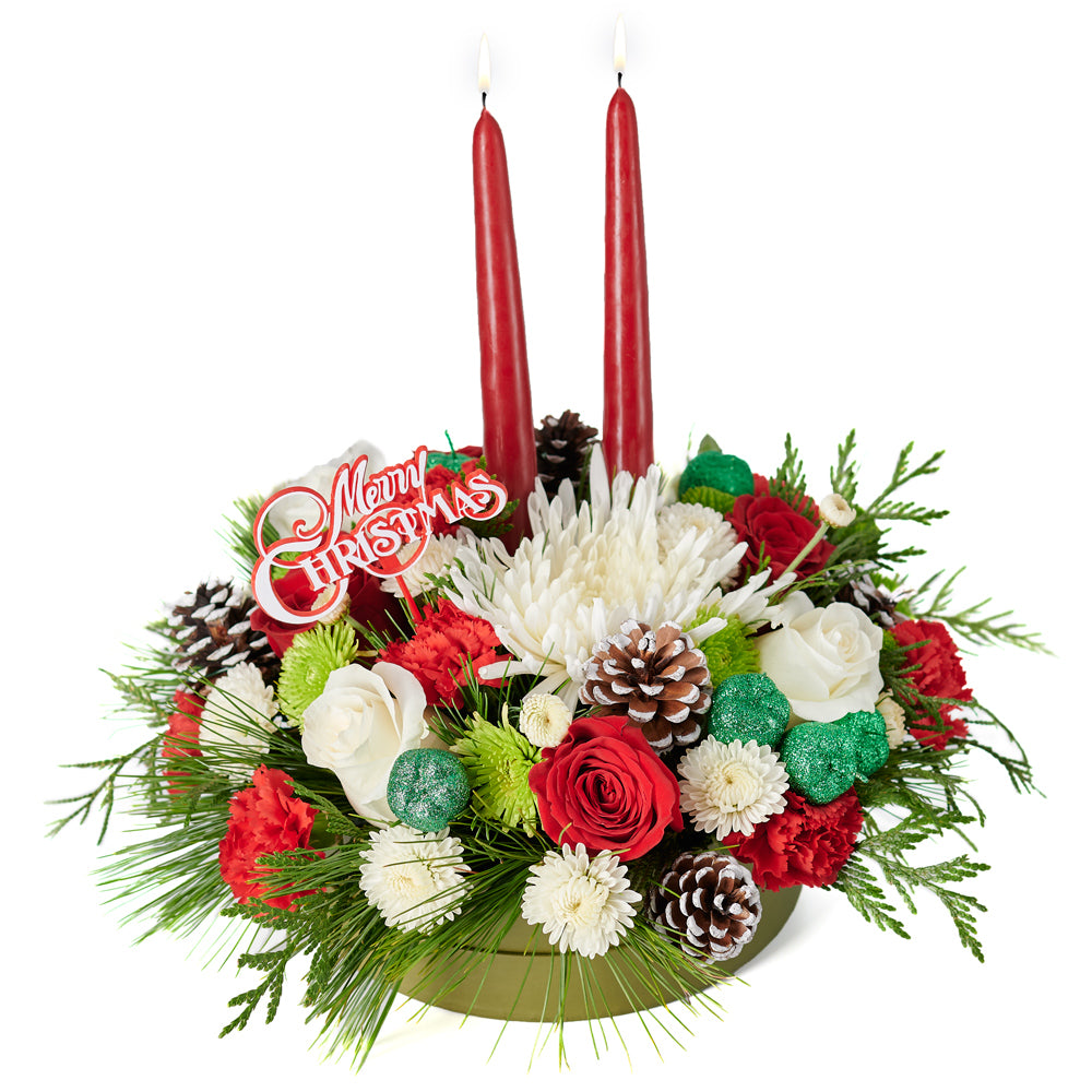 Mixed Flower Box,  Set 23992-2021,  Floral Gift,  Floral Gift Box,  holiday,  christmas, holiday floral delivery, delivery holiday floral, Christmas flower box blooms, blooms america christmas flower box, America Blooms Delivery