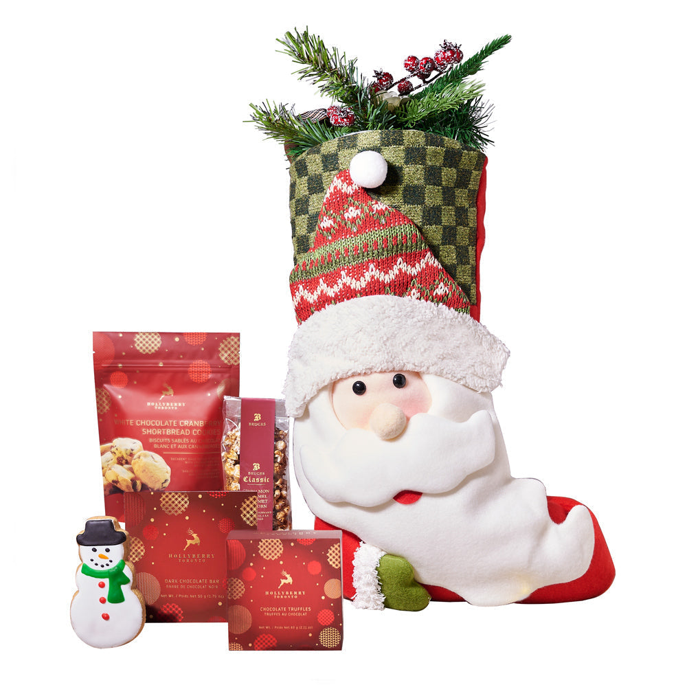 Holiday Stocking Gourmet Gift Set, christmas gift basket, christmas gift, christmas, holiday gift basket, holiday gift, holiday, gourmet gift basket, gourmet gift, gourmet. America Blooms- America Blooms Delivery