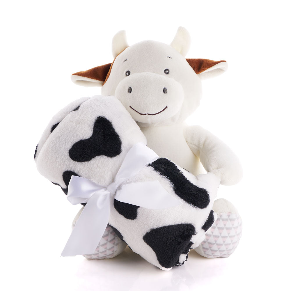 Hugging Cow Blanket, Baby Gifts, Baby Toys, Toy Plushy, America Blooms Delivery