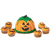 Jack-O-Lantern Cake & Cupcake Party Set, cake gift, cake, gourmet gift, gourmet, halloween gift, halloween. America Blooms-America Blooms Delivery