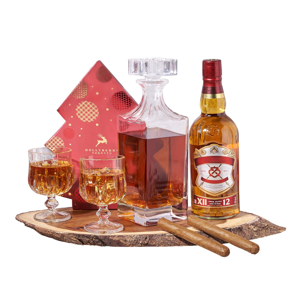 Joyous Decanter & Liquor Gift Set, liquor gift basket. liquor gift, liquor, christmas gift basket, christmas gift, christmas, holiday gift basket, holiday gift, holiday. America Blooms- America Blooms Delivery