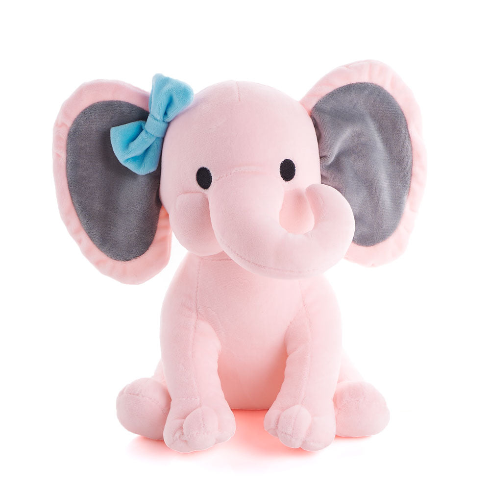 Large Pink Plush Elephant, Baby Gifts, Baby Plushies, Baby Girl Gifts, America Blooms Delivery
