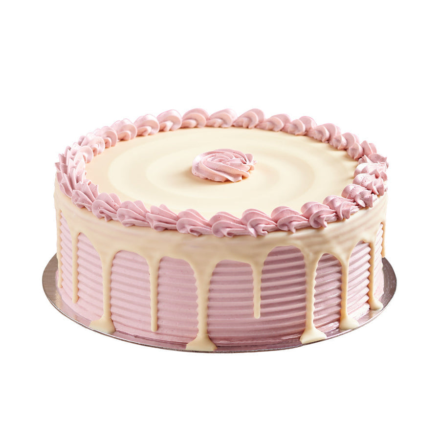Large Vanilla Cake with Raspberry Buttercream - Baked Goods - Cake Gift - America Blooms  Delivery