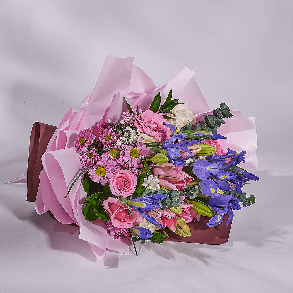 Lavender Whispers Iris Bouquet from America Blooms - Same Day America Delivery.