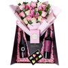 Lush Rose & Orchid Box Gift Set, rose gift baskets, gourmet gifts, gifts, roses, wine gifts. America Blooms  Delivery