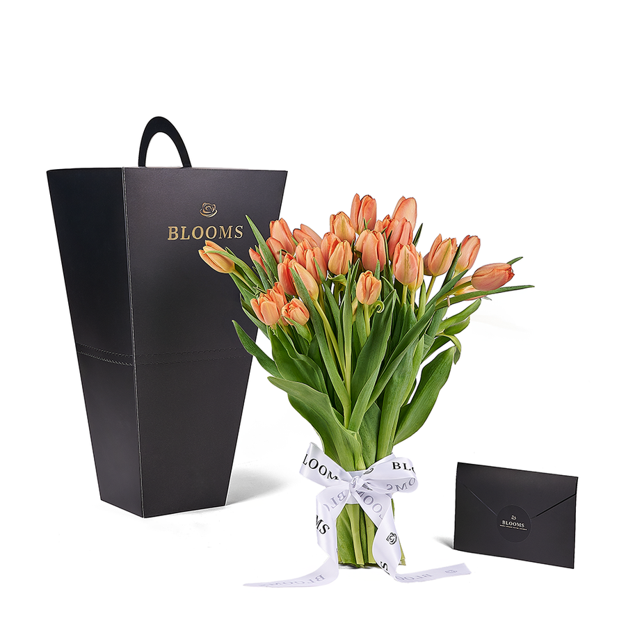 Midsummer Night Tulip Bouquet, tulip gift, tulip, flower gift, flower, seasonal flower gift, seasonal flower, America delivery