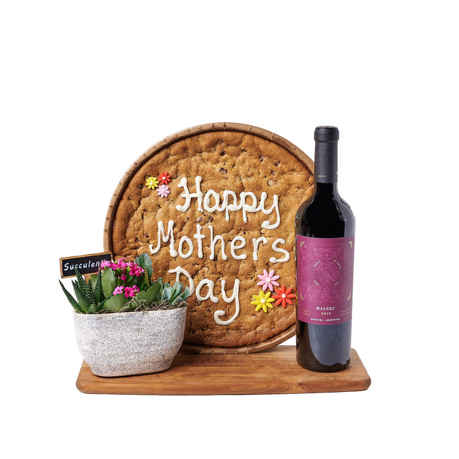 Mother's Day Brunch Gift Set, plant gift, cookie gift, wine gift, mother's day gift, mother's day. America Blooms  Delivery