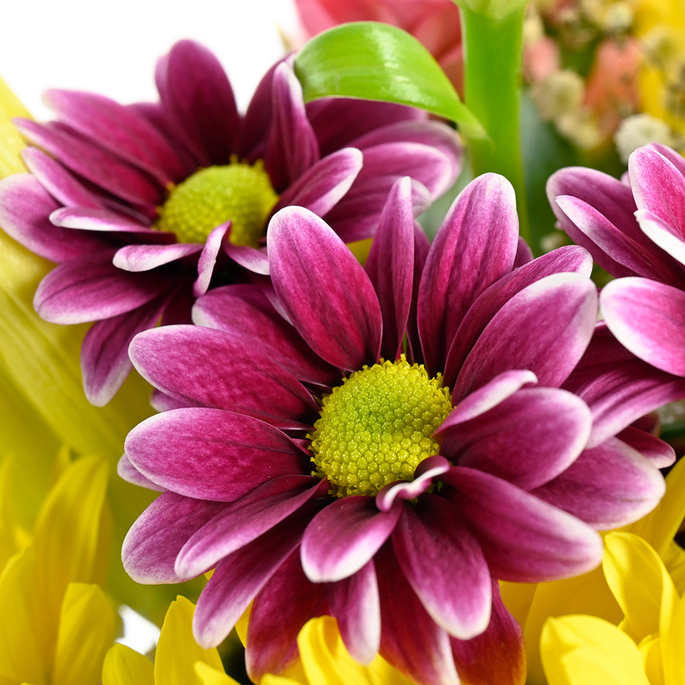 Mother's Day Floral Wooden Cart, The Best Mother's Day Floral Gift, Wooden Planter Mix Floral Gift Basket, from America Blooms - America Delivery.