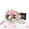  the Pink Flower Basket Arrangement from  Blooms America  is perfect for Valentine’s Day, America Blooms Delivery