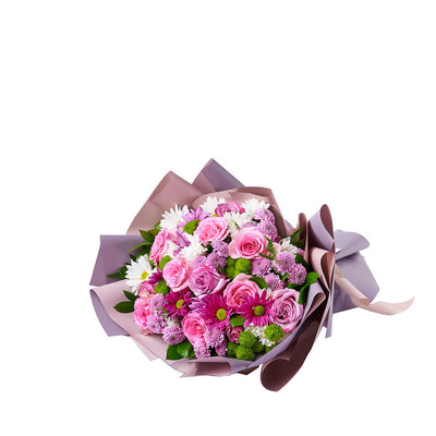 Pink & Purple Mixed Daisy Bouquet, rose gift, daisy gift, mixed bouquet. America Blooms Delivery