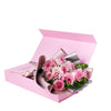 Simply Perfect Pink Rose Bouquet & Box, rose gift, floral gifts, gifts, flowers, mother’s day. Blooms America Delivery