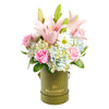  Spring Forth Mixed Floral Gift - Mixed Floral Arrangement Hat Box - America Blooms Delivery