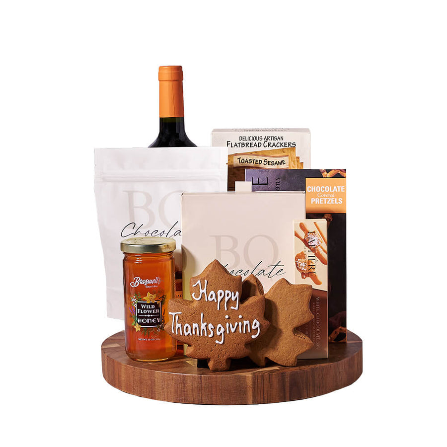 Thanksgiving Wine & Snack Gift Board, wine gift, wine, gourmet gift, gourmet, thanksgiving gift, thanksgiving. America Blooms-America Blooms Delivery