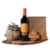 Thanksgiving Wine & Succulent Gift, wine gift, wine, thanksgiving gift, thanksgiving, plant gift, plant, gourmet gift, gourmet. America Blooms-America Blooms Delivery