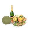 The Perfect Trio Flowers & Champagne Gift, from America Blooms - America Delivery.