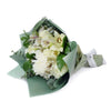 White rose, lily, and alstroemeria mixed bouquet. America Blooms Delivery. 