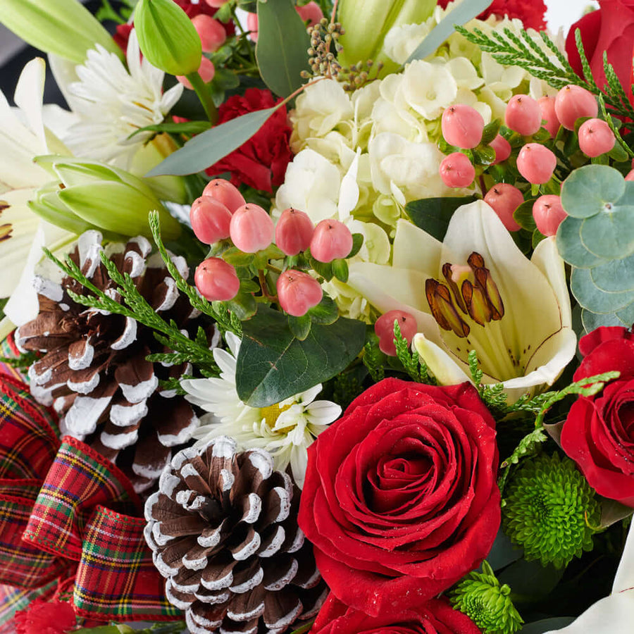 ‘Tis the Season Holiday Box Arrangement, America Blooms Delivery