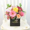 Mix Flower Hat Box Arrangement - Blooms America Delivery