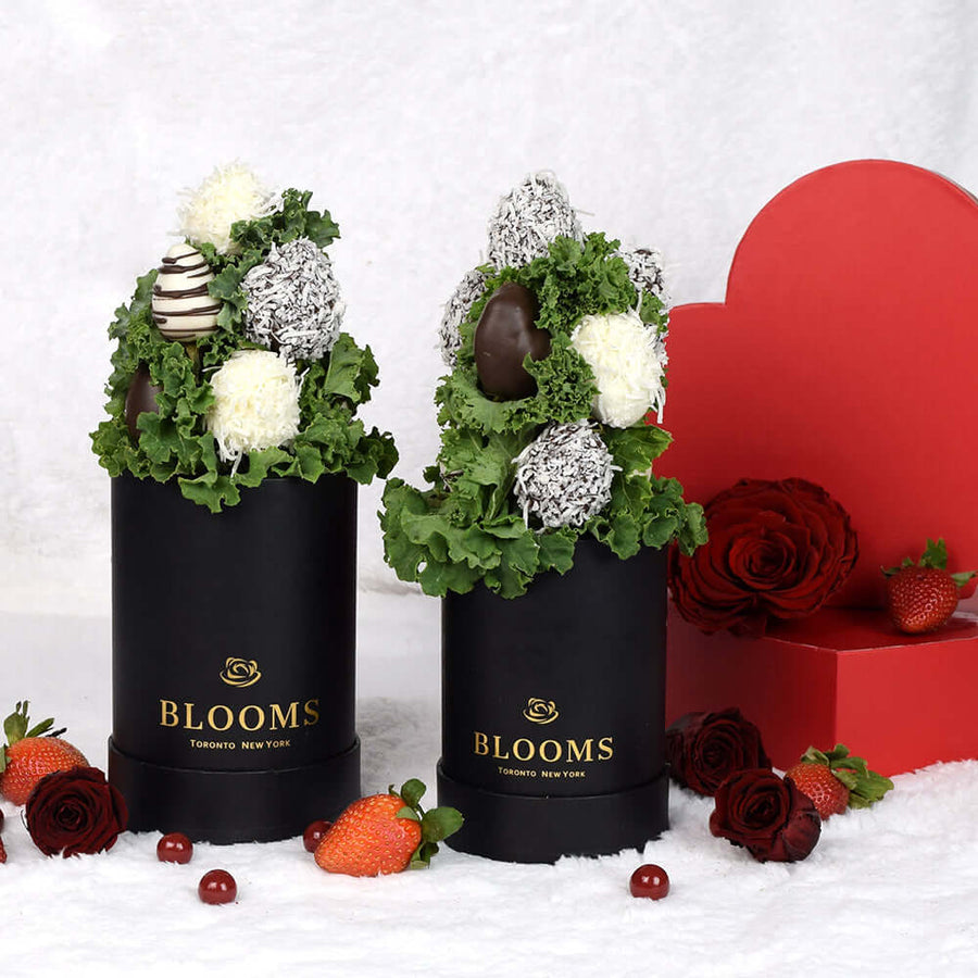 These delicious chocolate covered strawberries are best enjoyed with champagne and flower gifts from our extensive selection. America Blooms Delivery