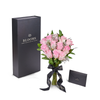 Valentine's Day 12 Stem Pink Rose Bouquet With Designer Box, Blooms America Delivery