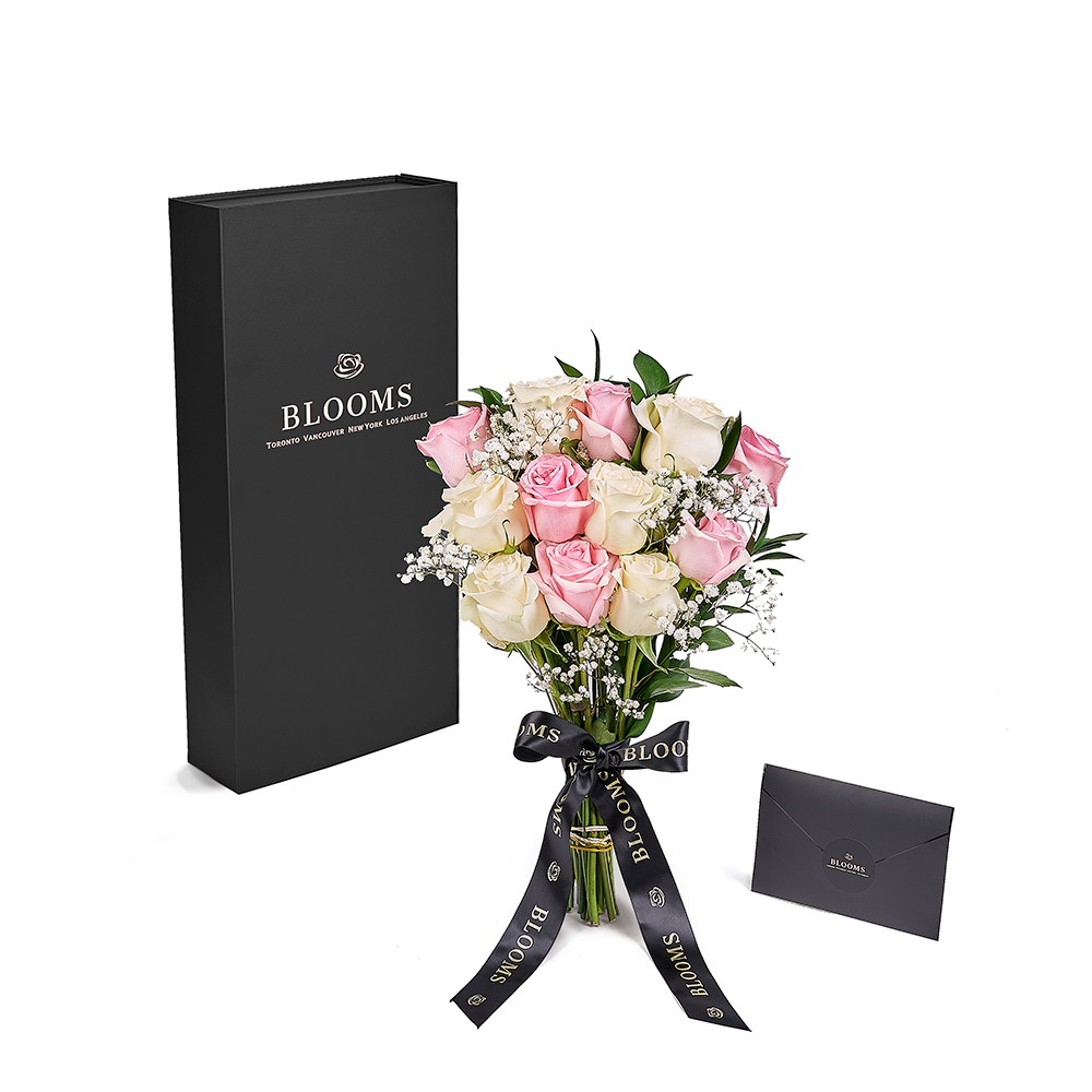 Valentine's Baby's Breath Roses – how the gift is presented