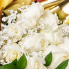 Valentine's Day 12 Stem White Rose Bouquet With Designer Box, Blooms America Flower Delivery, Valentine's Day gifts, roses. Blooms America  Delivery