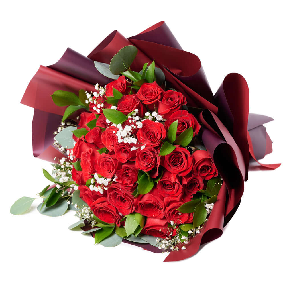 Valentine's Day 36 Red Roses Bouquet from Blooms America, give your sweetheart the gift they have been waiting for this Valentine’s Day. Delivery