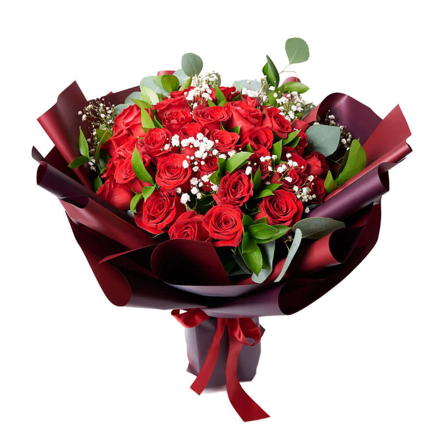  Valentine's Day 36 Red Roses Bouquet from America Blooms, give your sweetheart the gift they have been waiting for this Valentine’s Day. Delivery