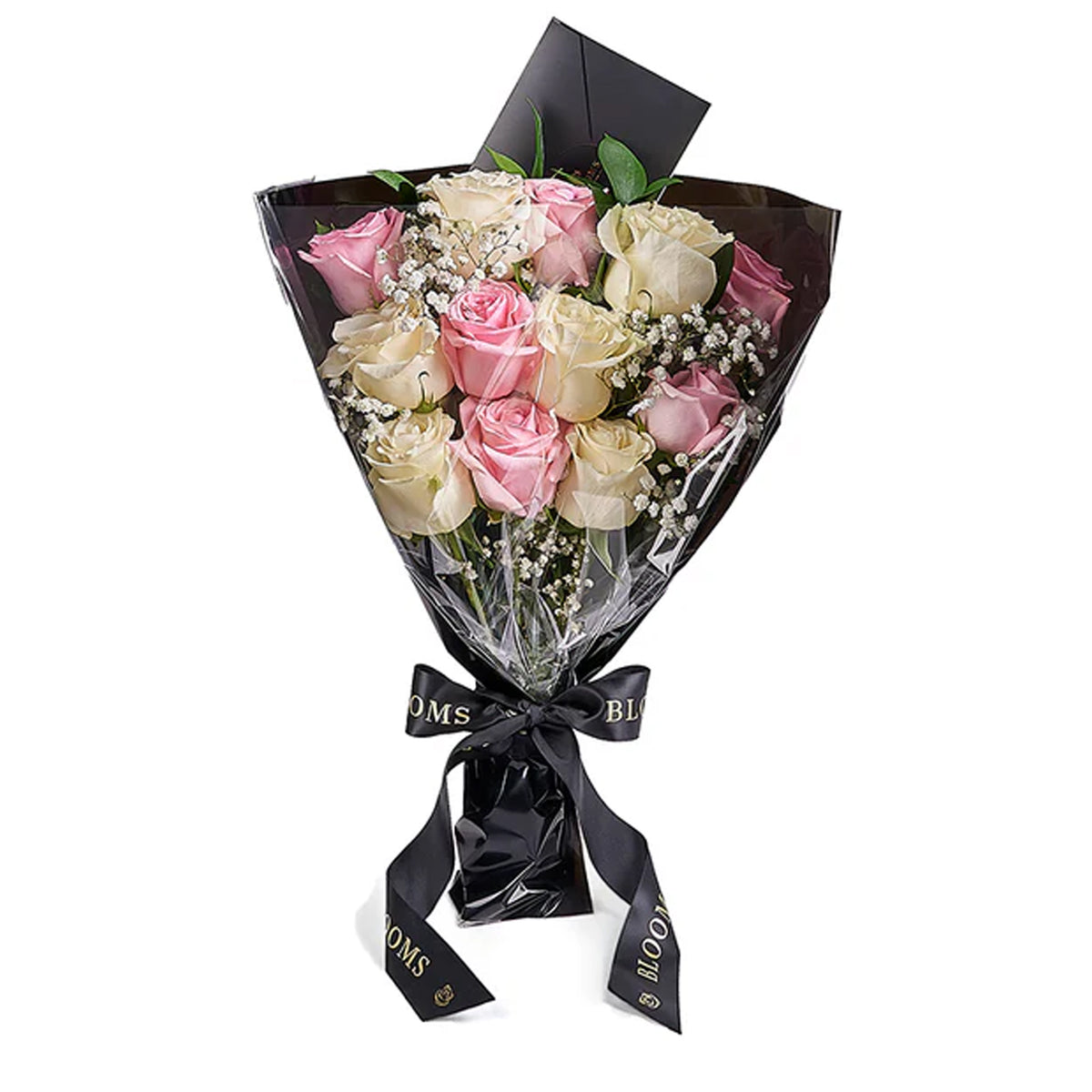 Valentine's Day 12 Stem Pink &amp; White Rose Bouquet, valentines day gift, valentines day, rose gift, rose, America delivery