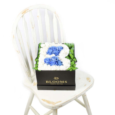 Welcome Baby Boy Flower Box - Baby Shower Floral Hat Box - Same Day Blooms America Delivery
