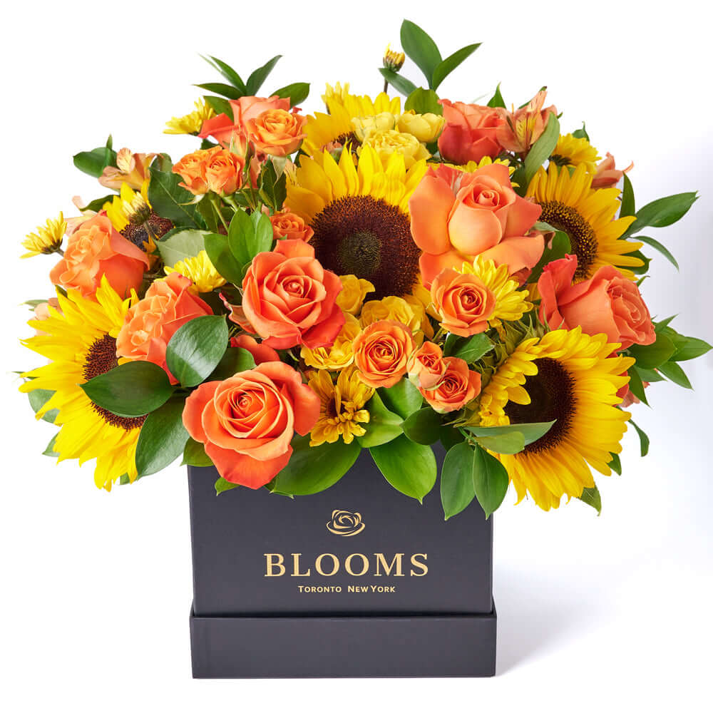 You Are My Sunshine Sunflower Box Gift, assorted mixed flowers gift from America Blooms - America Delivery.