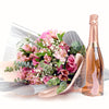 A Classy Affair Flowers & Prosecco Gift, Rose bouquet and Champagne from America Blooms - America Delivery.
