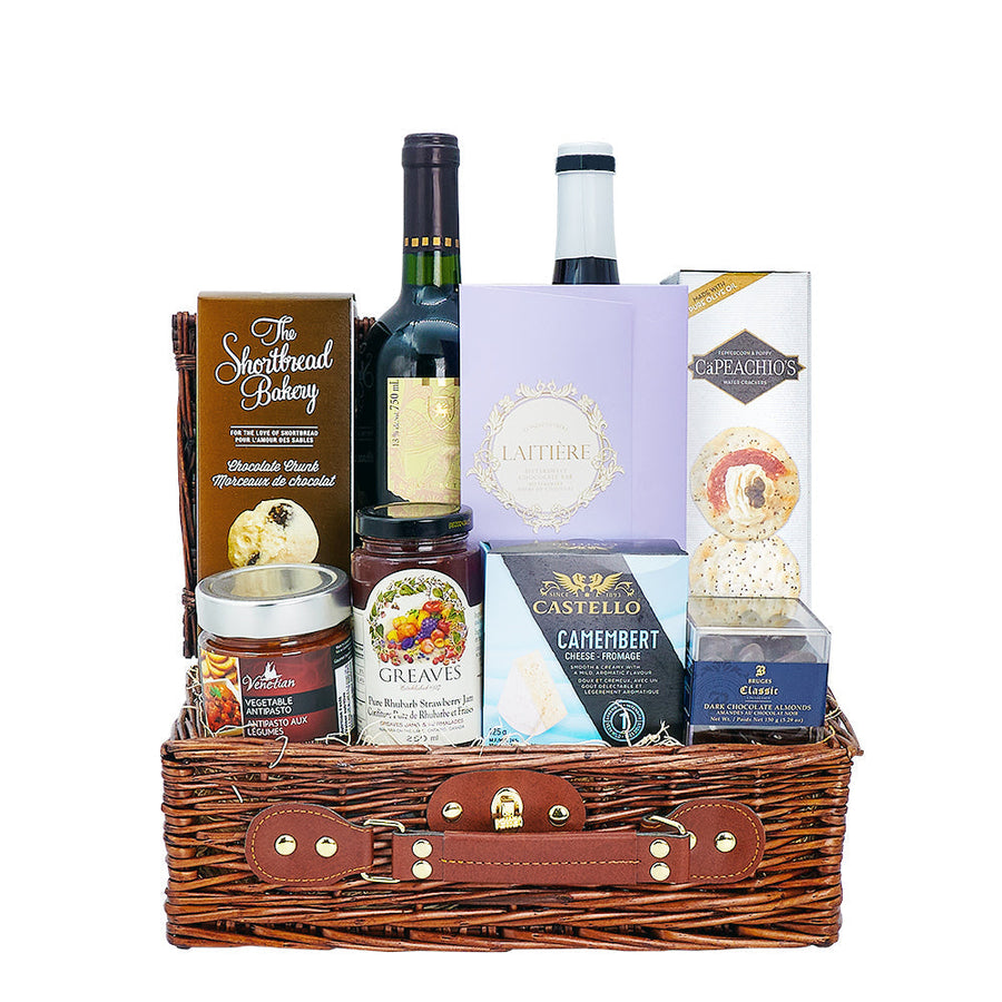 Ample Wine Gift Basket, Wine Gift Set from America Blooms - America Delivery.