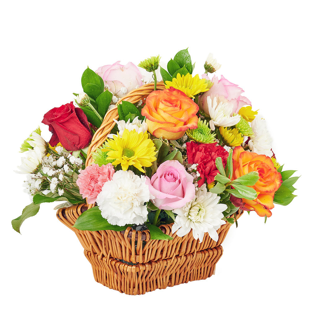 Bountiful Mixed Rose Arrangement – Floral Gifts – America Blooms delivery