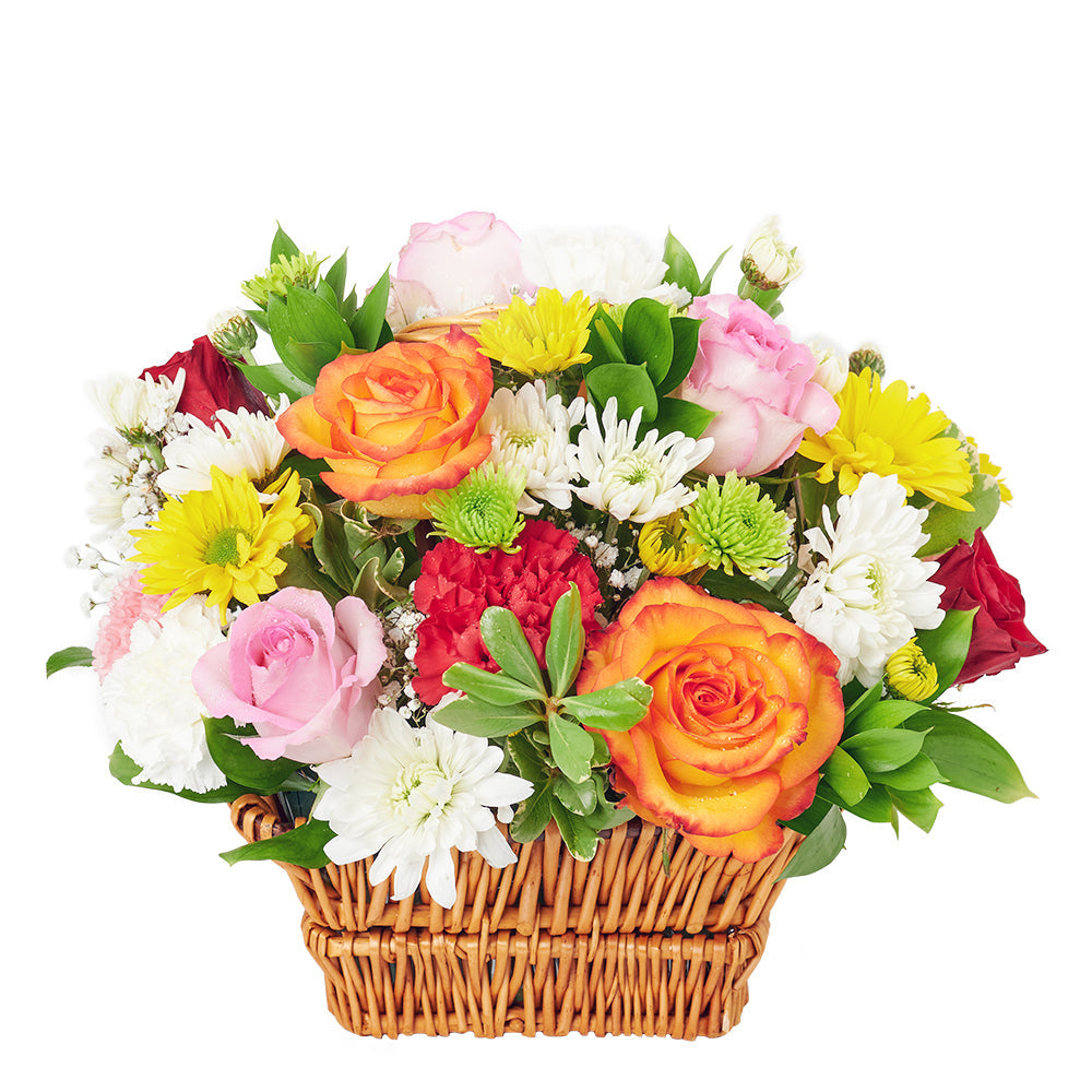 Bountiful Mixed Rose Arrangement – Floral Gifts – Blooms America delivery 