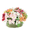 Brilliant Lily Hat Box, Brilliant multi-coloured lily floral box arrangement, from America Blooms - America Delivery.