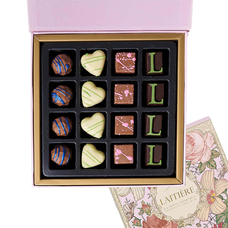 Champagne & Truffles for Two, chocolate gift, chocolate, champagne gift, champagne, sparkling wine gift, sparkling wine. America Blooms-America Blooms Delivery