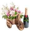 Dreaming of Tuscany Champagne & Flower Gift. Wine Gifts from America Blooms - Same Day America Delivery.